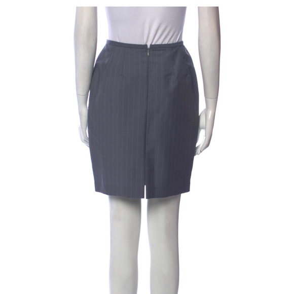 NWT lafayette 148 gray wool skirt size 2 Petite - Picture 5 of 6